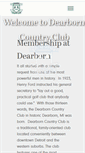 Mobile Screenshot of dearborncountryclub.net